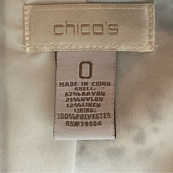 Chico’s Brown White Snakeskin Lightweight Jacket Size L - Picture 7 of 11